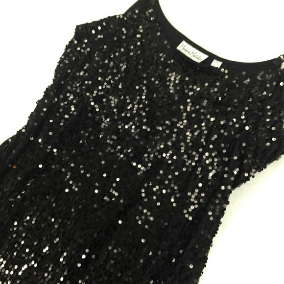 Modern Metallica Ave split side sequin tank 22 24 - Picture 3 of 6